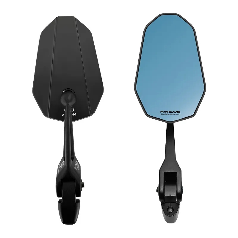Universal Motorcycle Winglet Rearview Mirror – Aero Side Mirror for Sportbike & Street Bike, Fits KTM / Kawasaki / Yamaha, CNC Aluminum